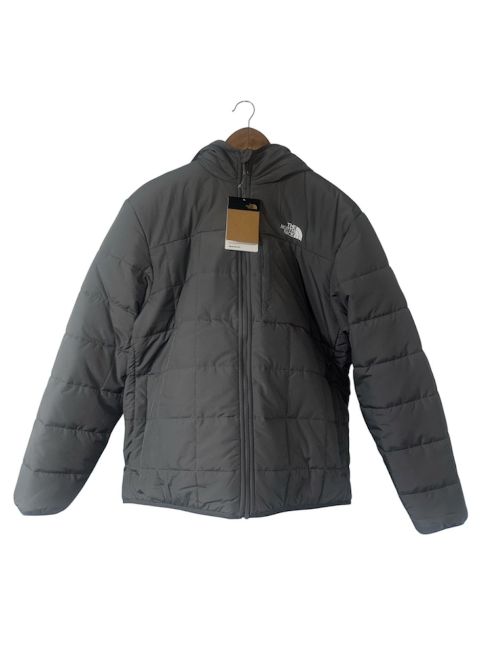 NEW The North Face Grey Reversible Shasta Winter Jacket Coat Size Boys XXL 18/20